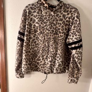 No boundaries junior cheetah print hoodie